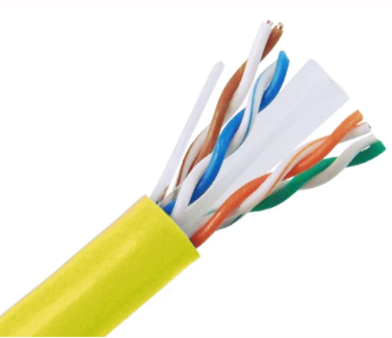 CAT6A Magn Ethernet kapall, hlífðar S / FTP, 23AWG solid kopar, innandyra.