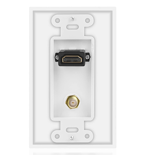 COAX HDMI veggplata