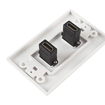 Tvöföld HDMI veggplata