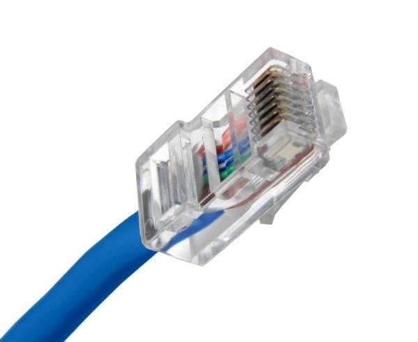 Snag-less unshielded CAT6 Patch Kaplar